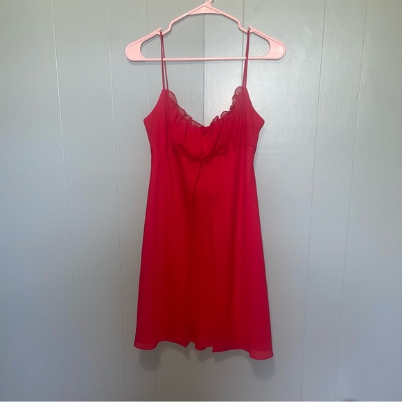 Vintage Dresses & Skirts - Vintage 90s Steppin’ Out Red Cami Mini Dress Medium